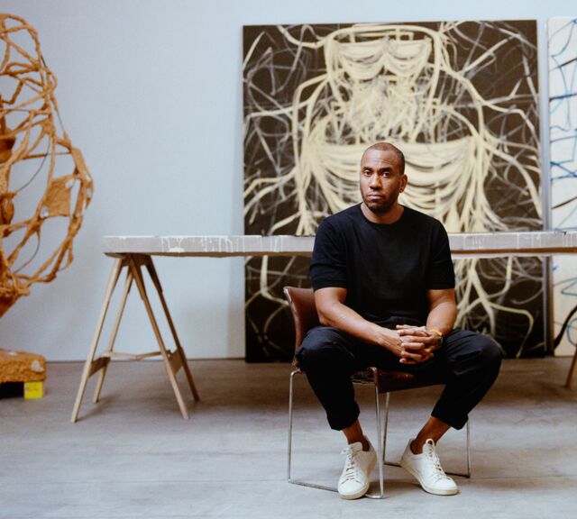 Rashid Johnson - God Painting (Closed Eyes) | L